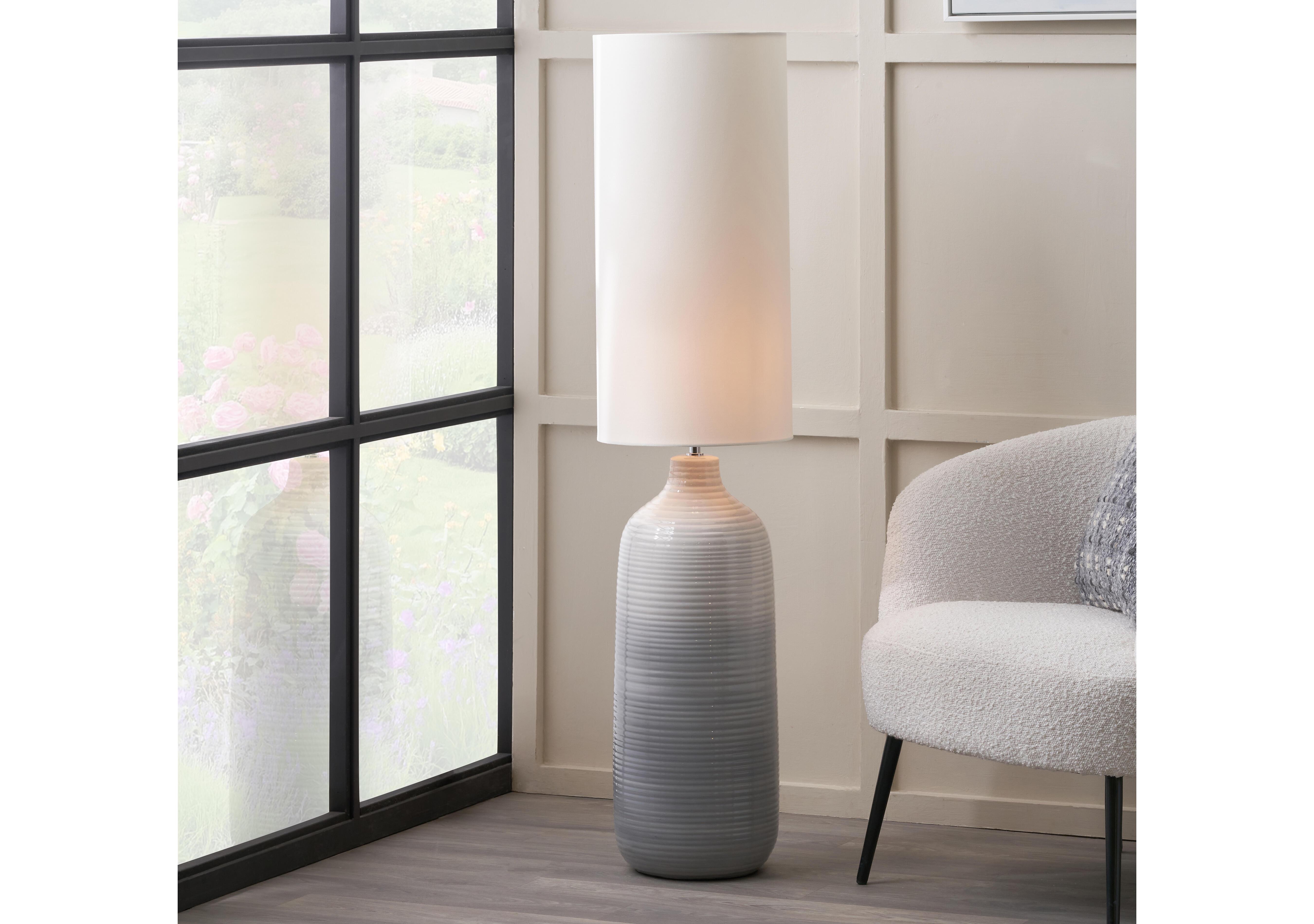 Blue Drift Floor Lamp in  on Furniture Village