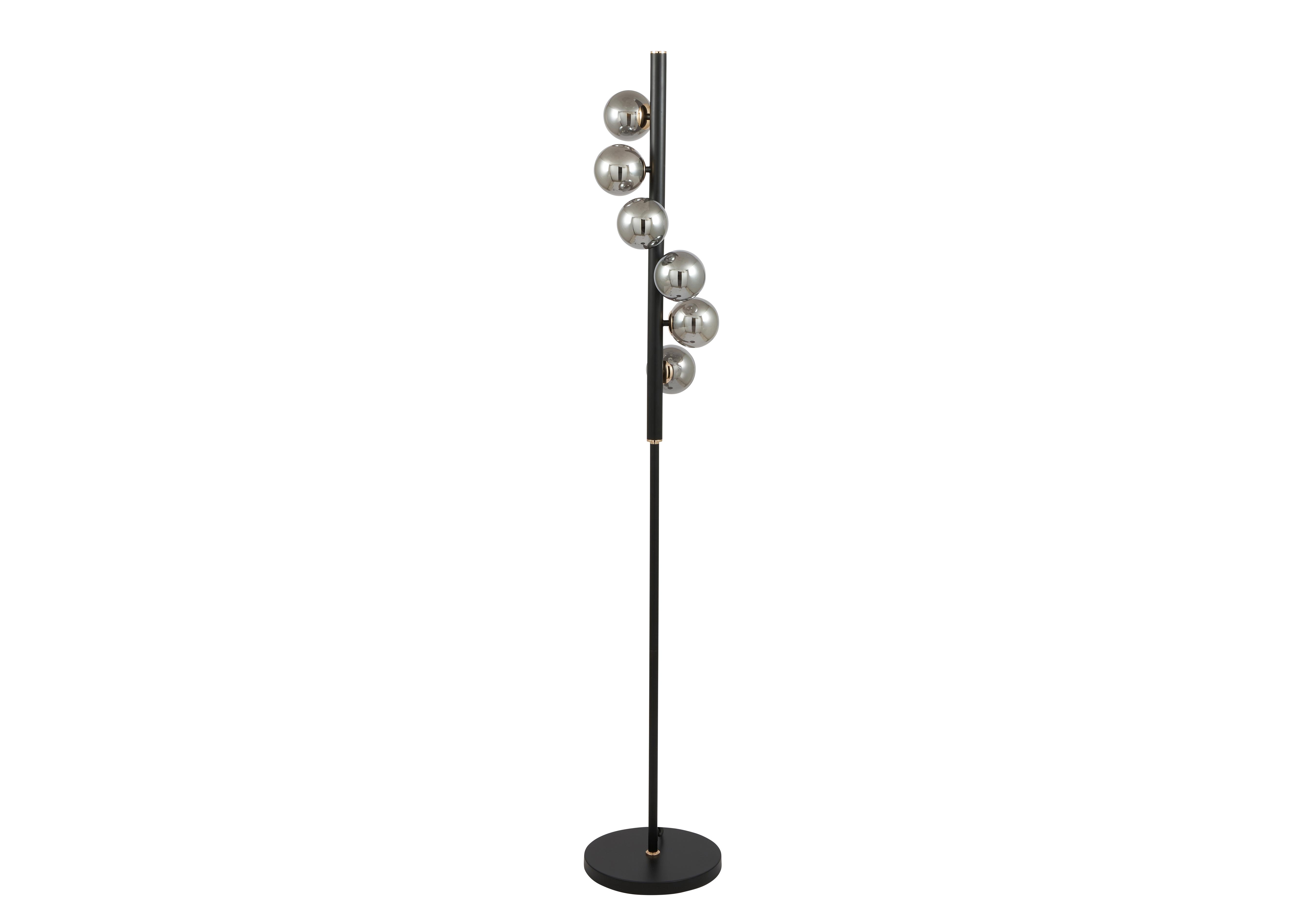 Blair Smoke Black Floor Lamp in  on Furniture Village