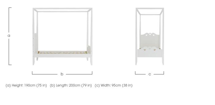 Blossom Four Poster Bed Frame in  on Furniture Village