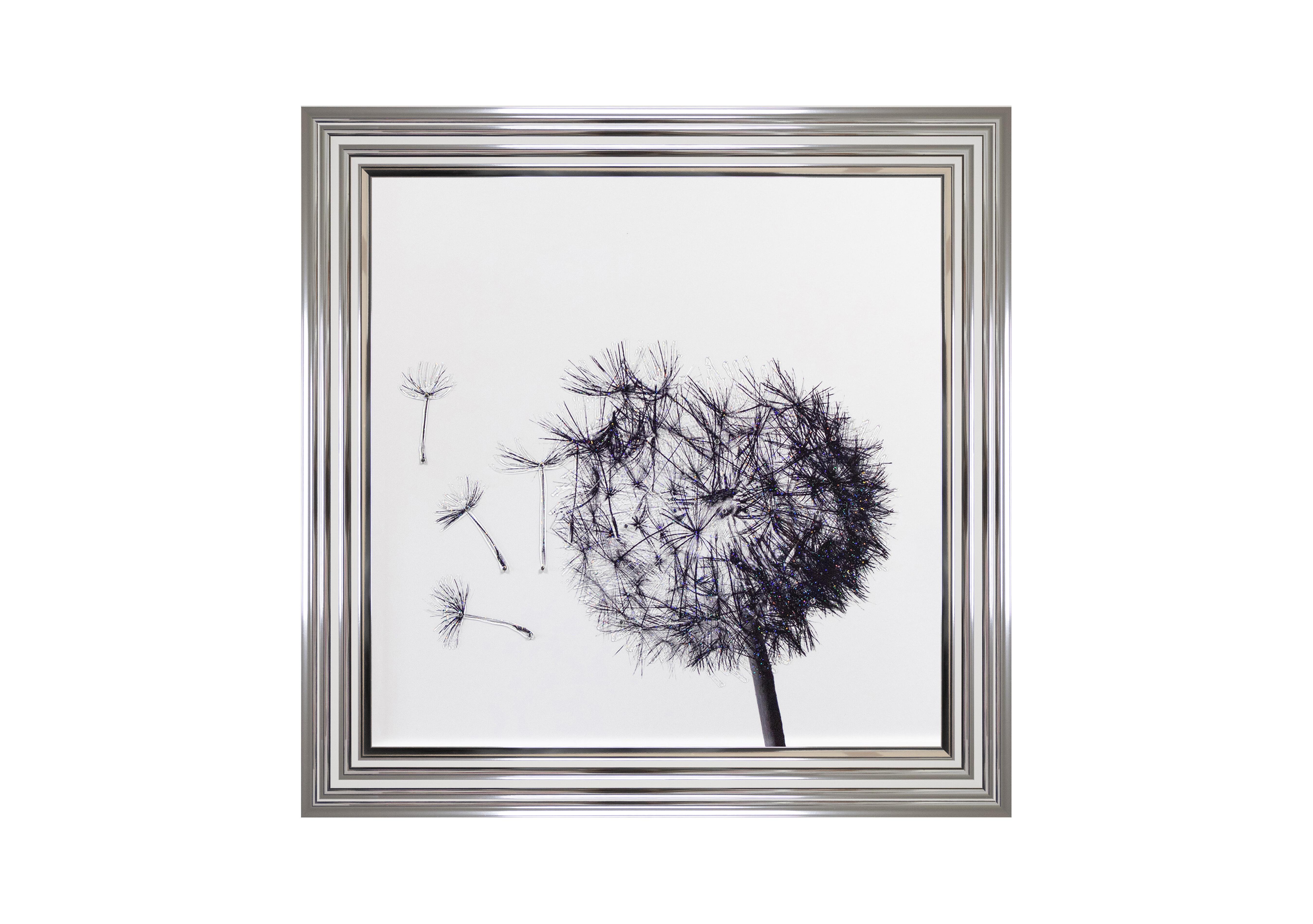 Blowing Dandelion Left Framed Picture in  on Furniture Village