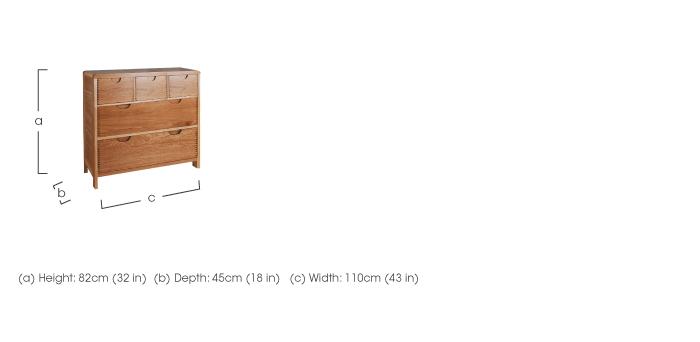 Bosco 5 Drawer Wide Chest in  on Furniture Village