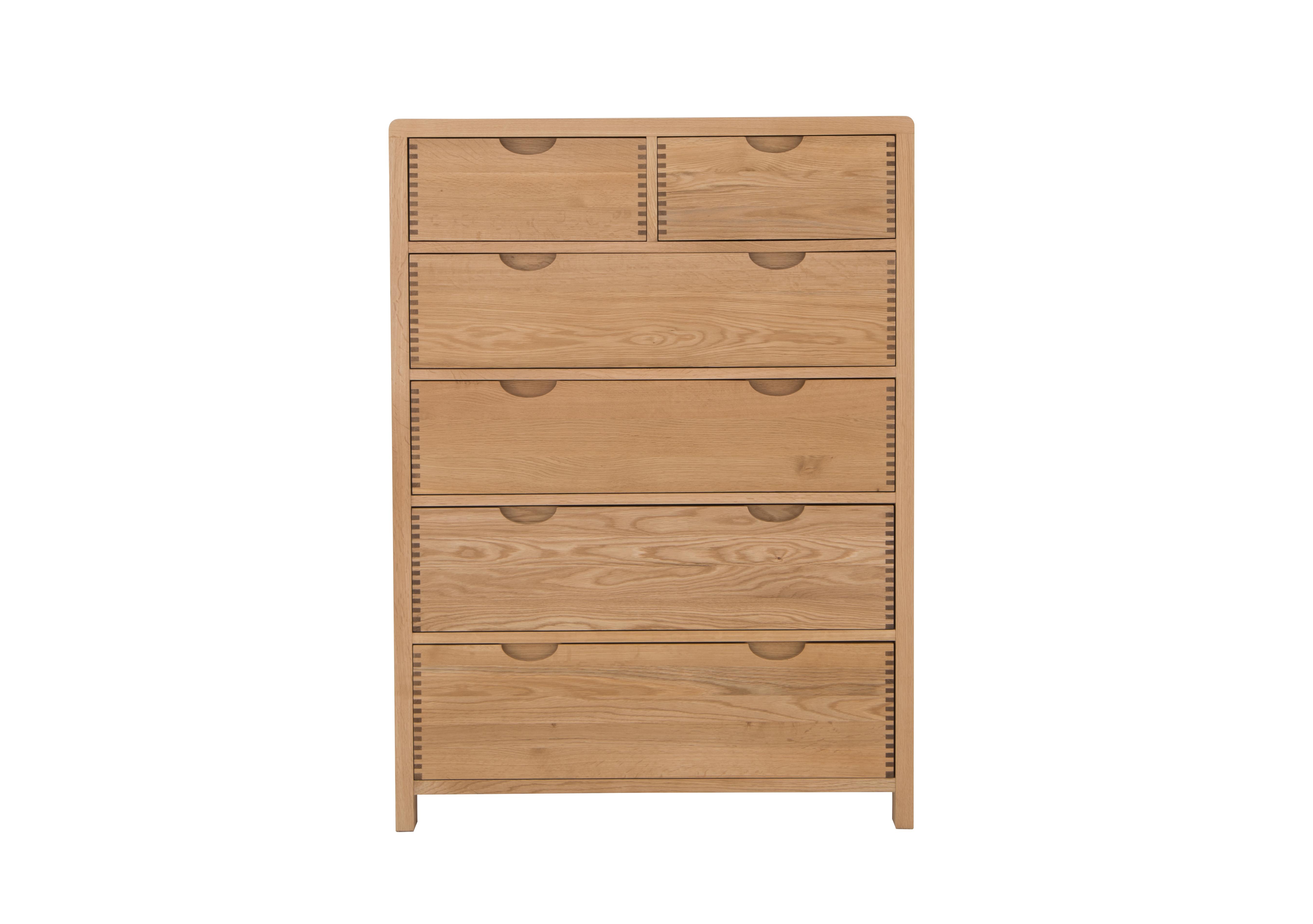 Bosco 6 Drawer Tall Wide Chest in  on Furniture Village