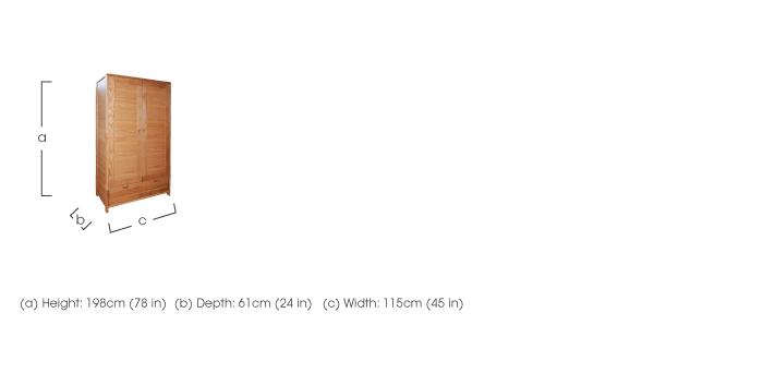 Bosco 2 Door Wardrobe in  on Furniture Village