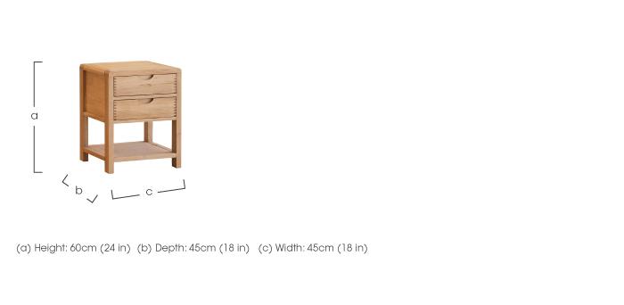 Bosco Bedside Cabinet in  on Furniture Village