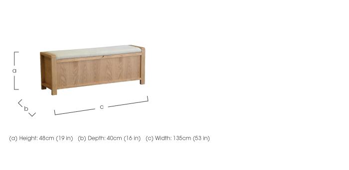 Bosco Storage Bench in  on Furniture Village