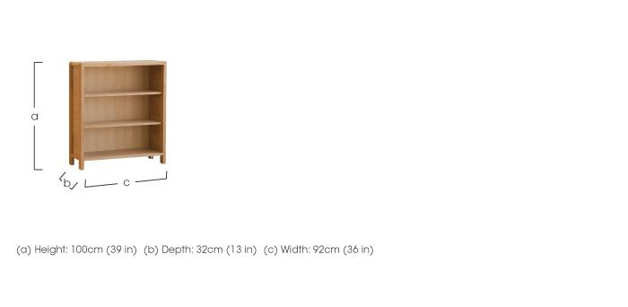 Bosco Low Bookcase in  on Furniture Village