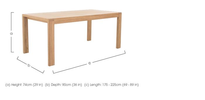 Bosco Medium Extending Dining Table in  on Furniture Village