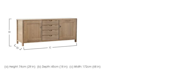 Bosco Large Sideboard in  on Furniture Village