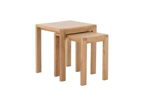 Wood Nest of Tables Round Square Furniture Village