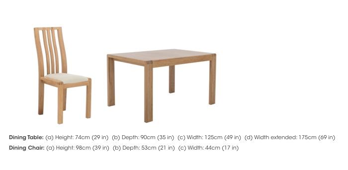 Bosco Small Extending Dining Table and 4 Dining Slatted Chairs in  on Furniture Village