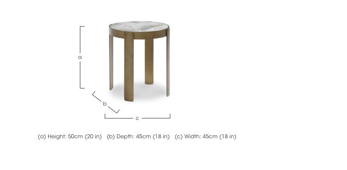 Bronze Round Lamp Table in  on Furniture Village