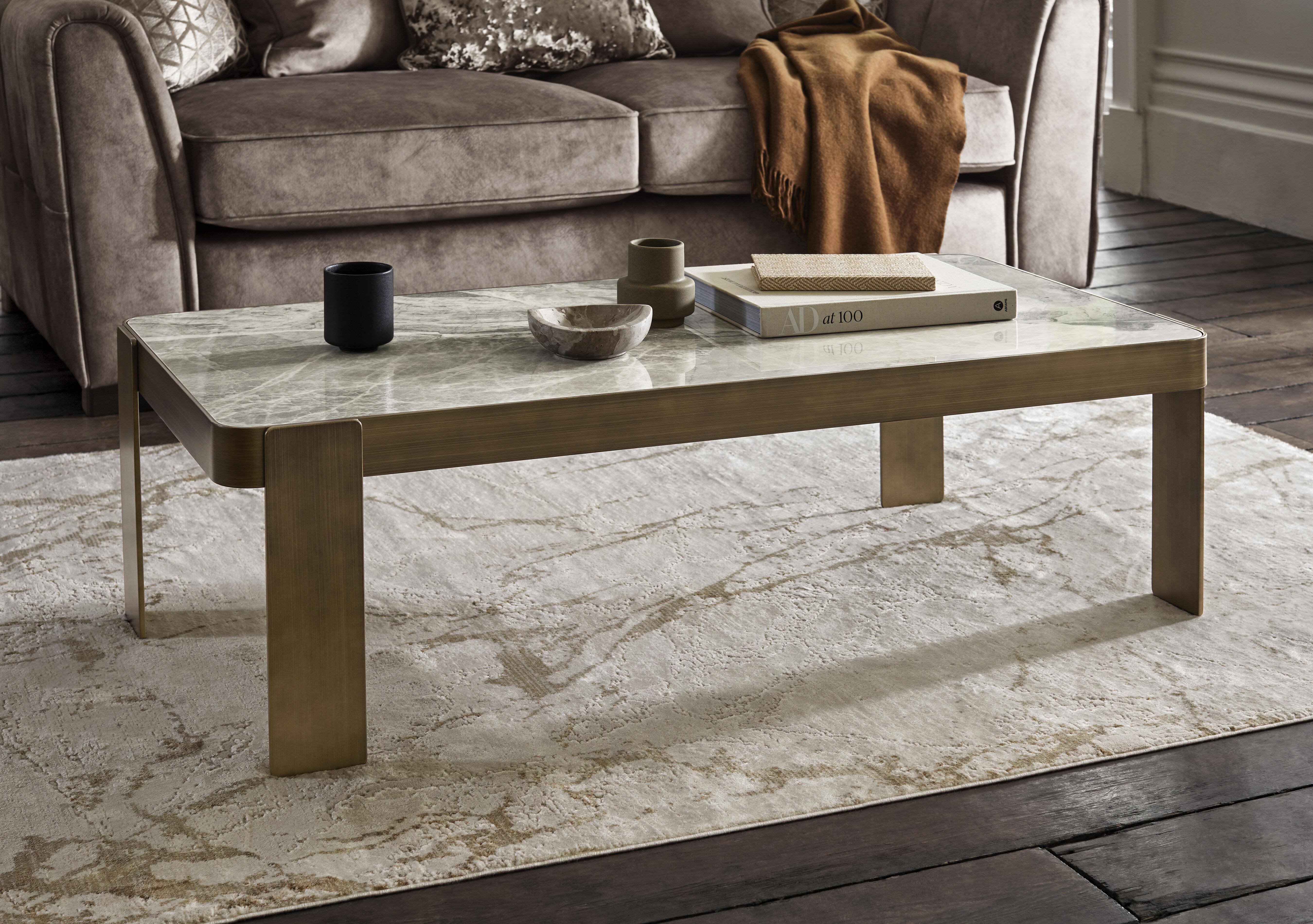Bronze Rectangular Coffee Table in  on Furniture Village