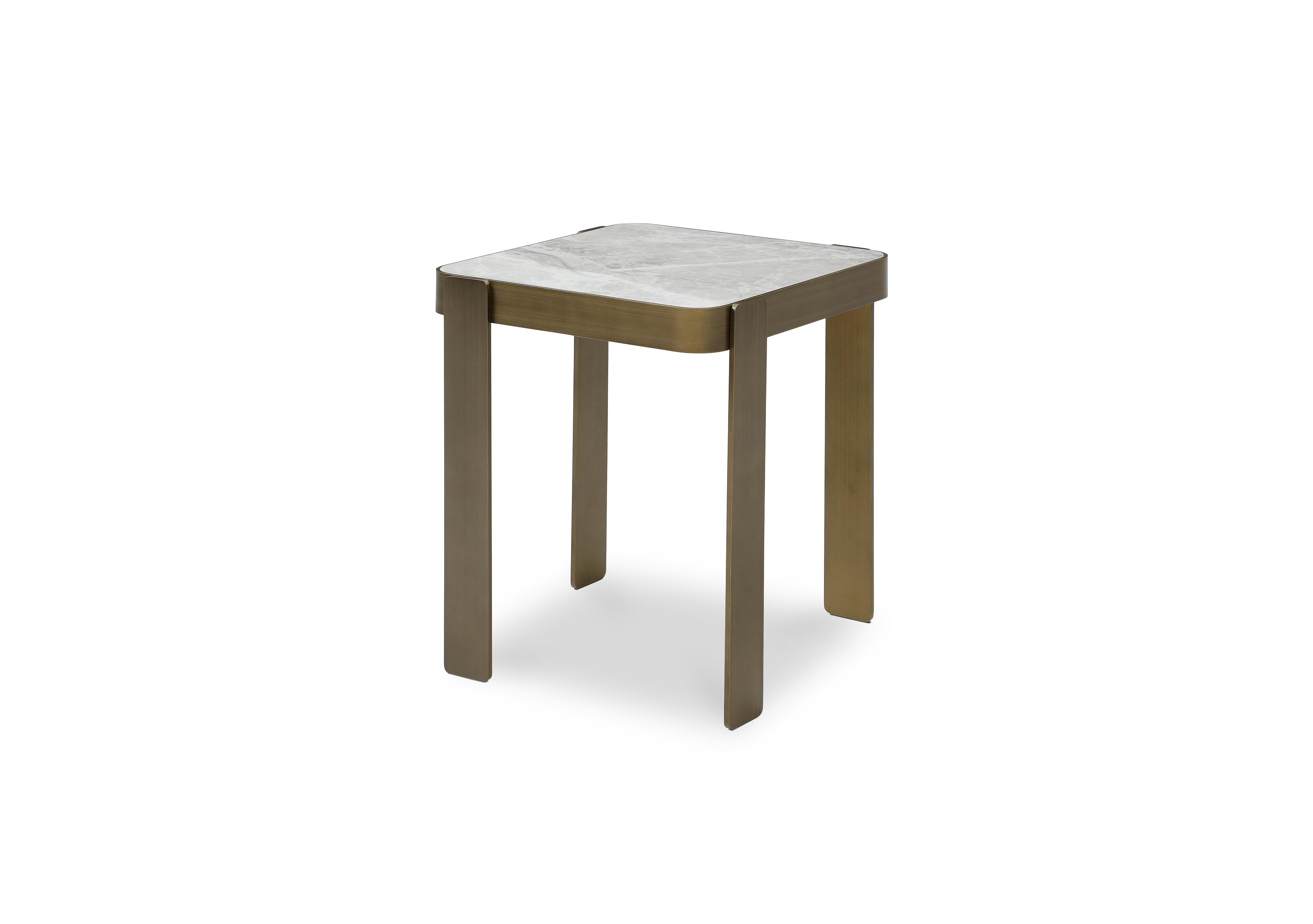 Bronze Square Lamp Table in  on Furniture Village