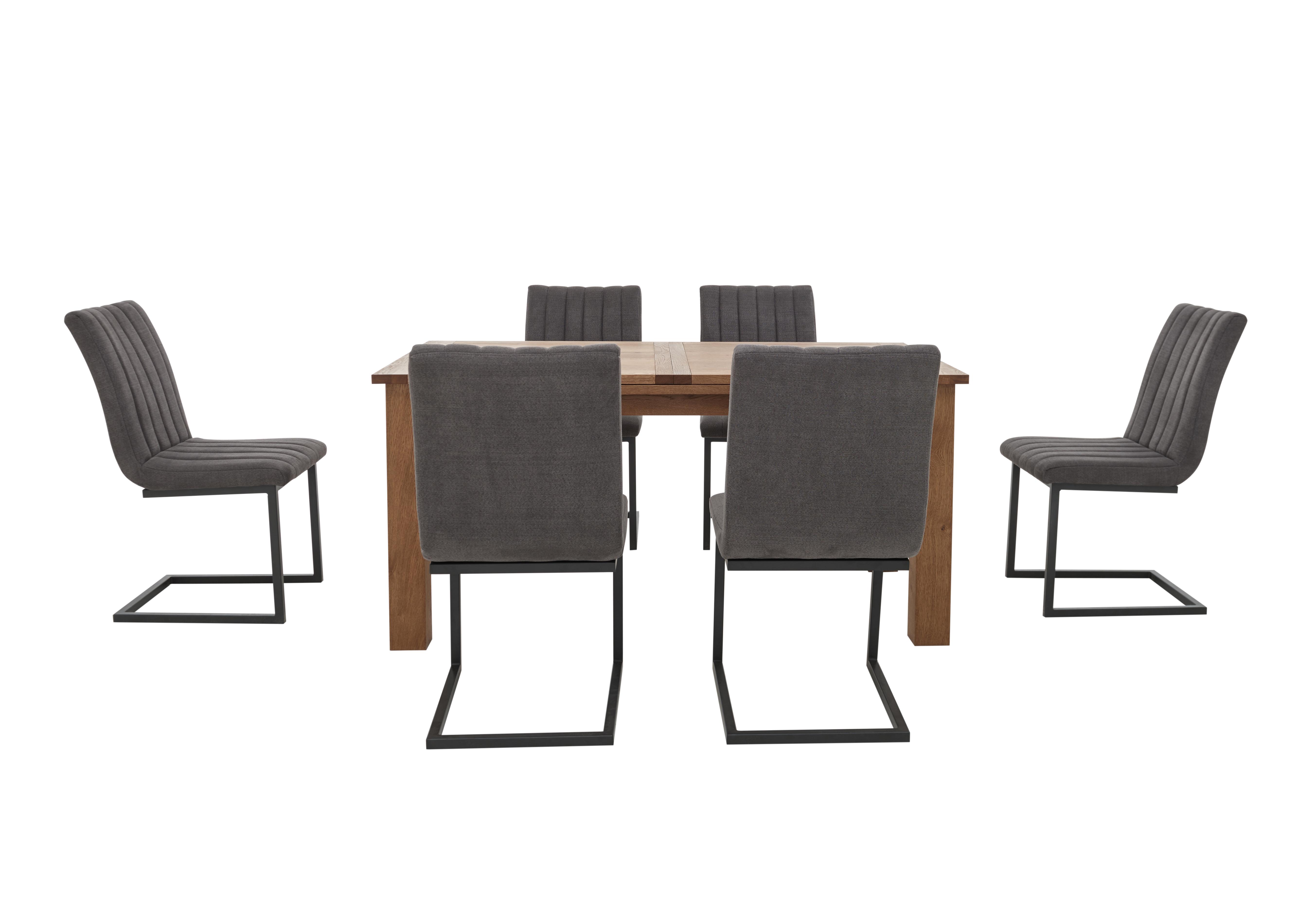 Titus Extending Dining Table and 6 Dining Chairs in  on Furniture Village