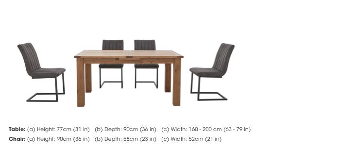 Titus Extending Dining Table and 6 Dining Chairs in  on Furniture Village