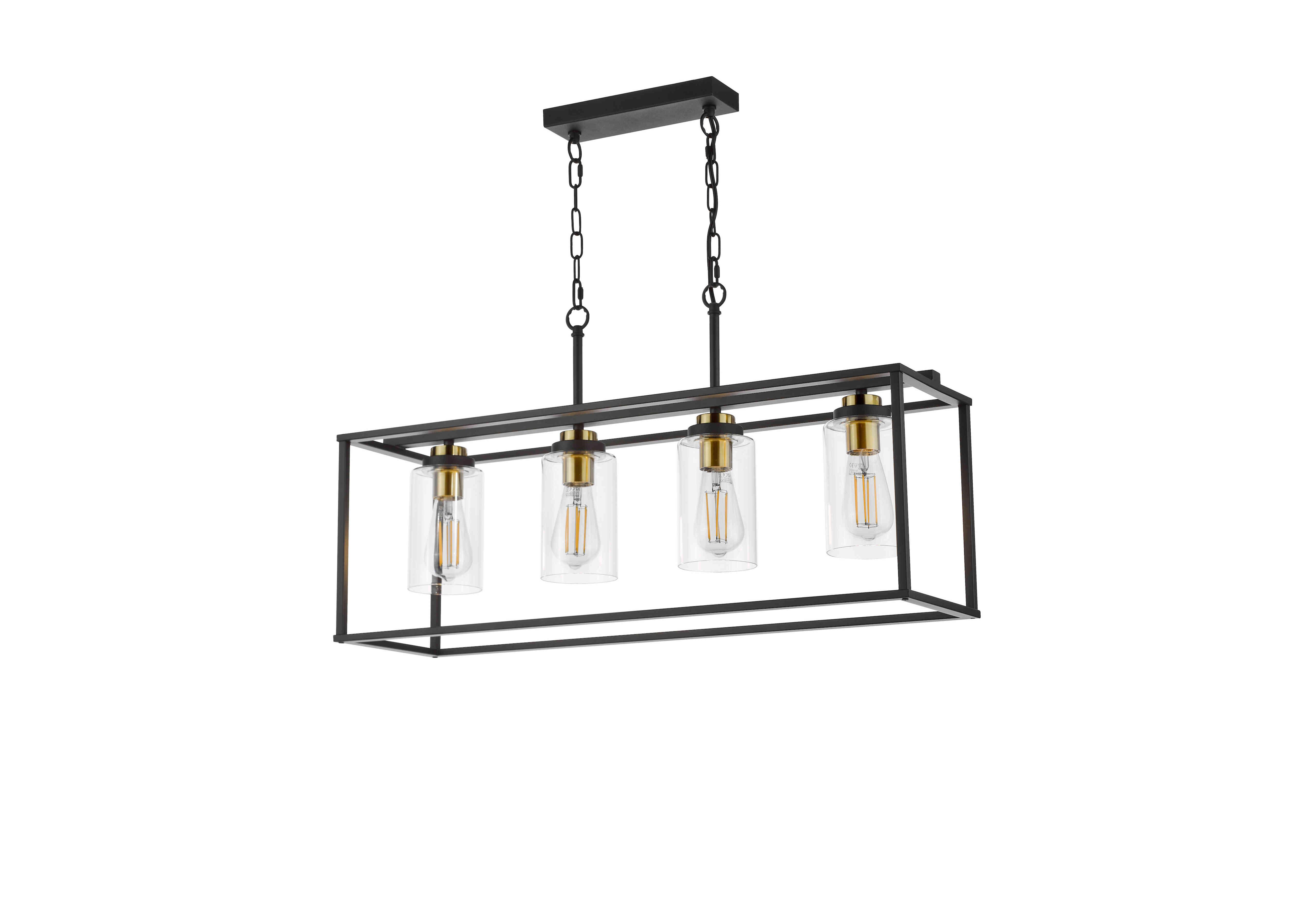 Cain 4 Light Bar Pendant Light in  on Furniture Village