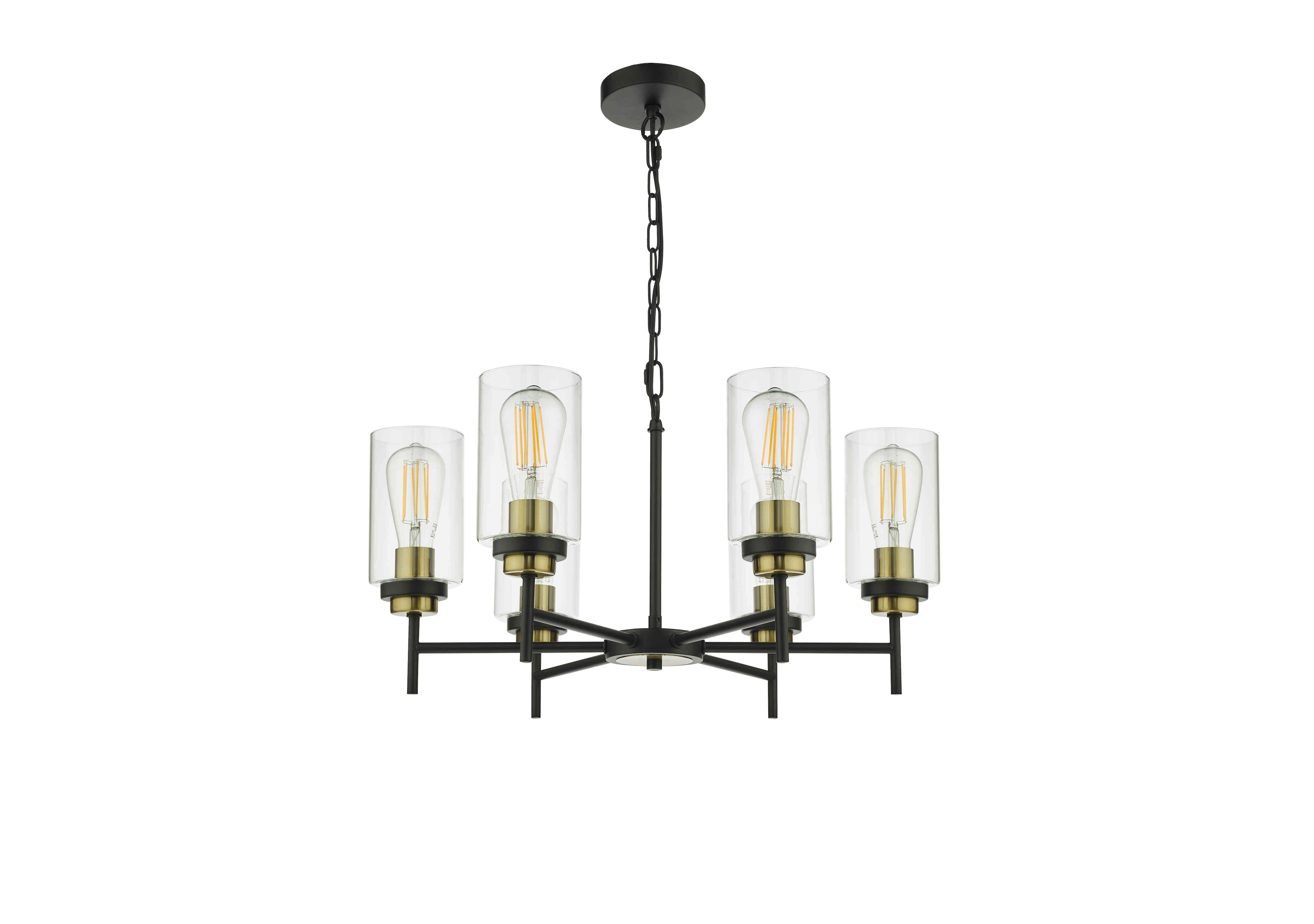 Cain 6 Light Pendant Light in  on Furniture Village