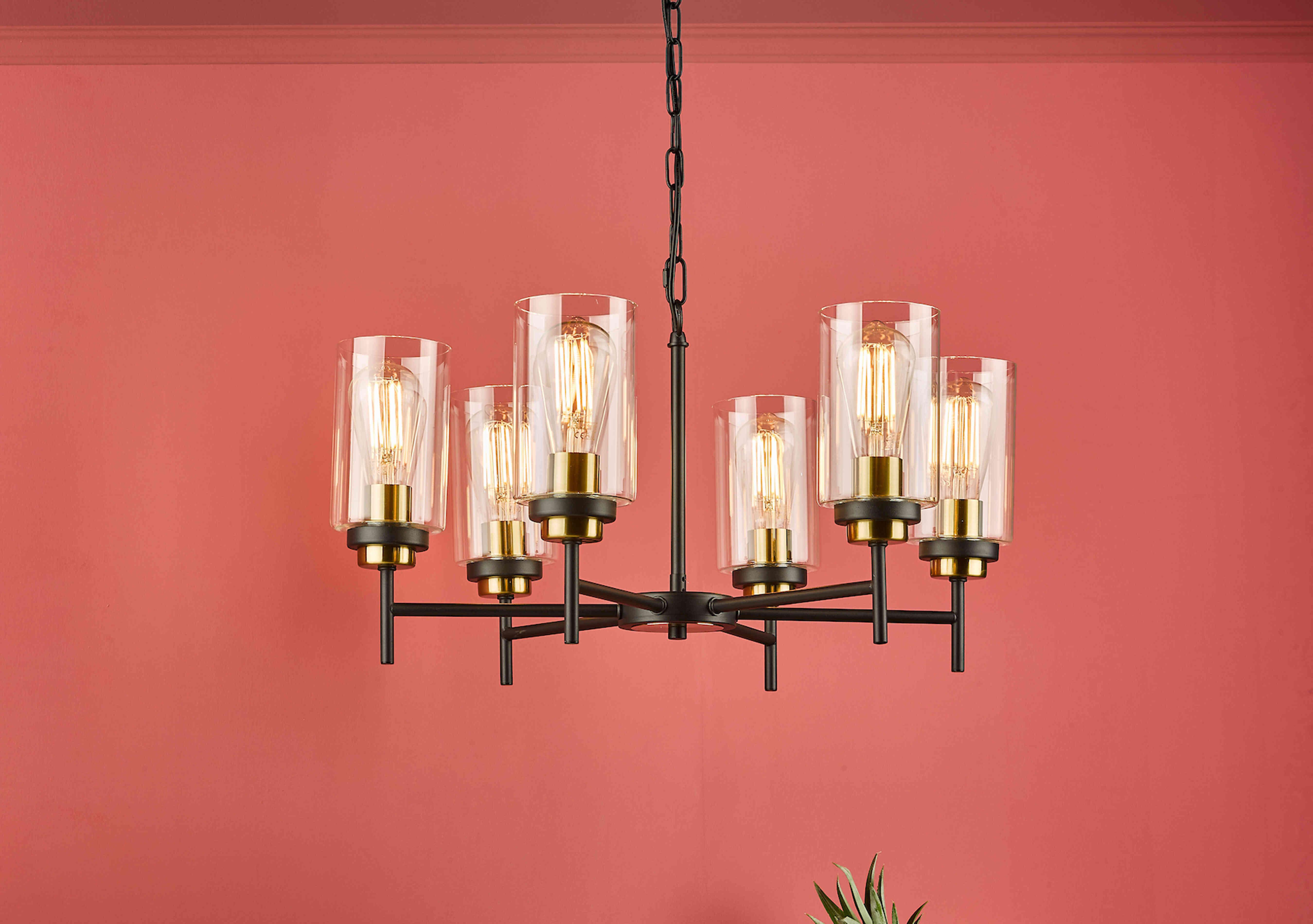 Cain 6 Light Pendant Light in  on Furniture Village