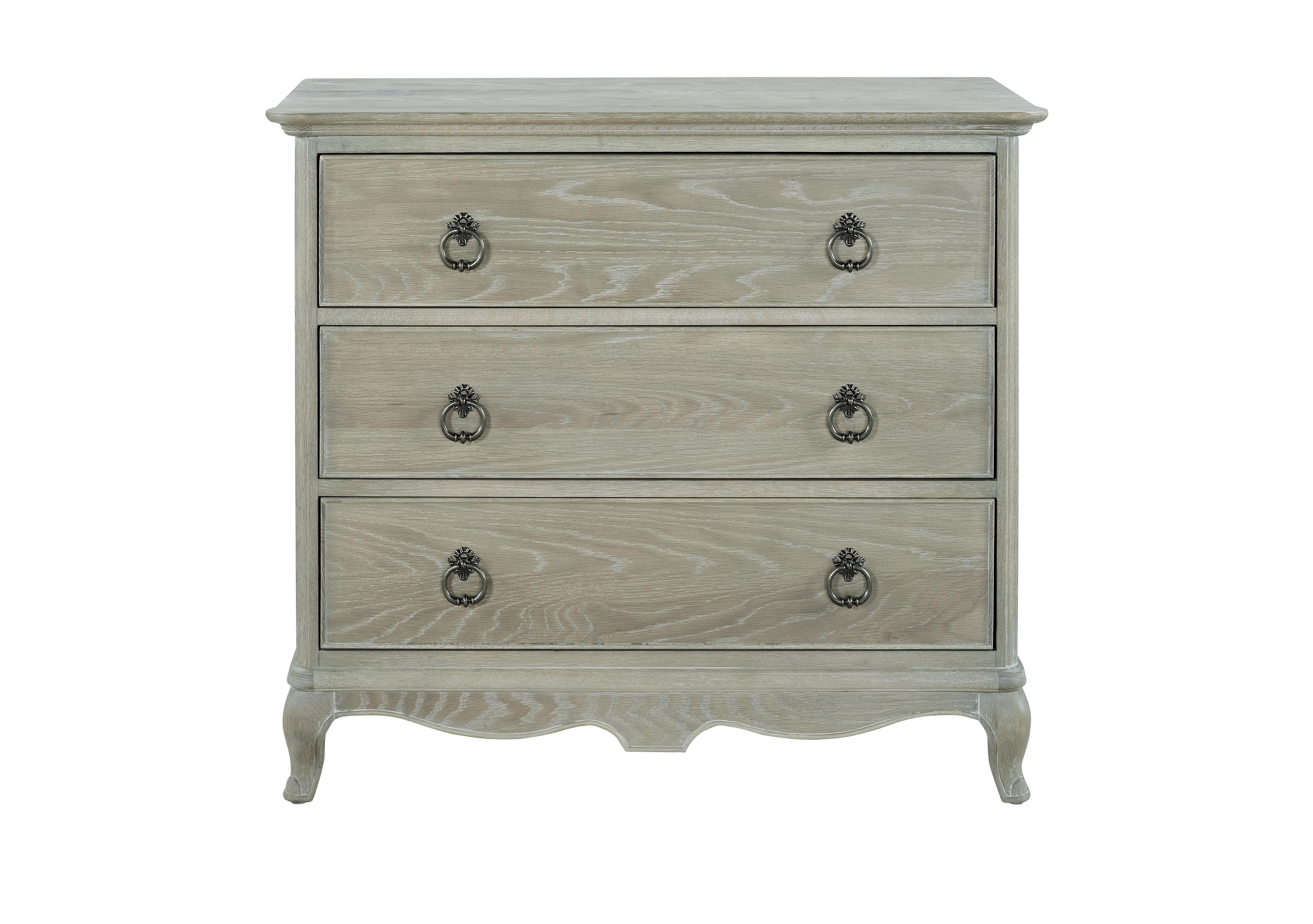 Camille 3 Drawer Oak Chest in  on Furniture Village