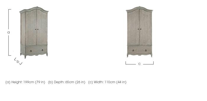 Camille Double Oak Wardrobe in  on Furniture Village