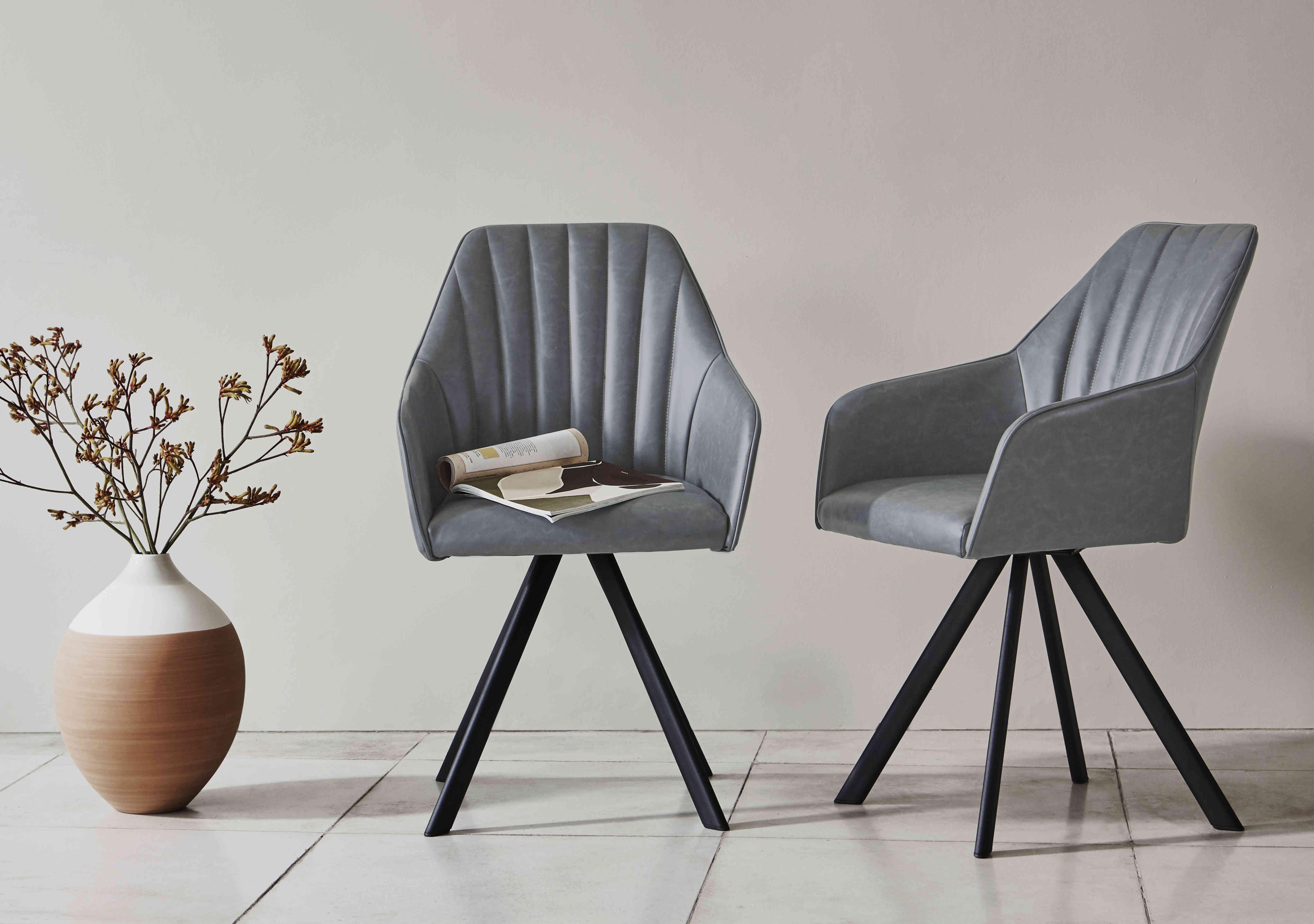 Chamonix Pair of Dining Chairs in  on Furniture Village