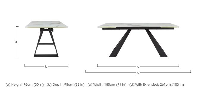 Chamonix Extending Dining Table in  on Furniture Village