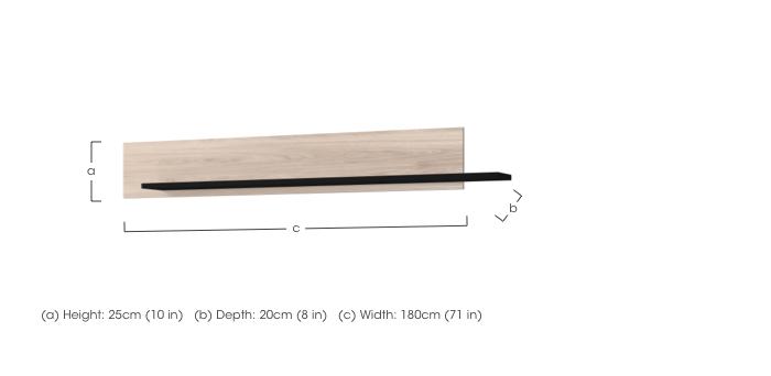 Cantoria Wall Mounted Shelf in  on Furniture Village