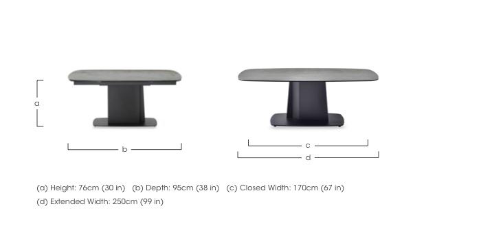 Catalina Large Extending Dining Table in  on Furniture Village