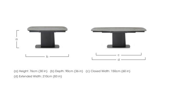 Catalina Small Extending Dining Table in  on Furniture Village
