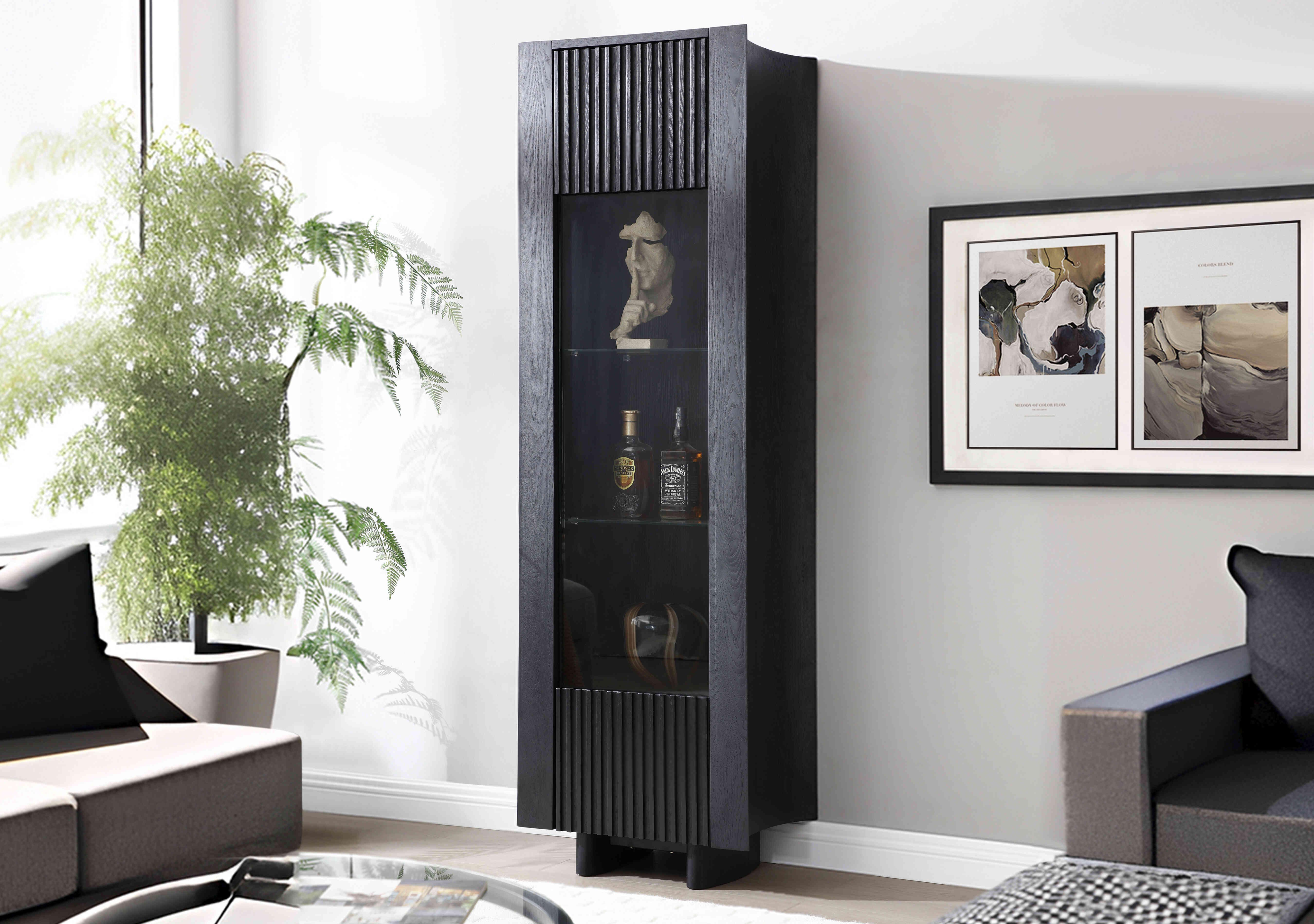 Catalina 1 Door Left Hand Facing Curio Cabinet in  on Furniture Village