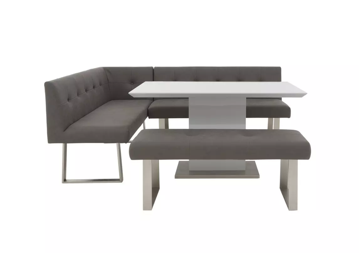 Park Avenue Dining Table Left Hand Facing Corner Bench and Standard Bench Dining Set
