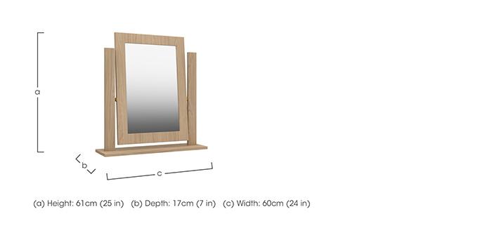 Chelsea Dressing Table Mirror in  on Furniture Village