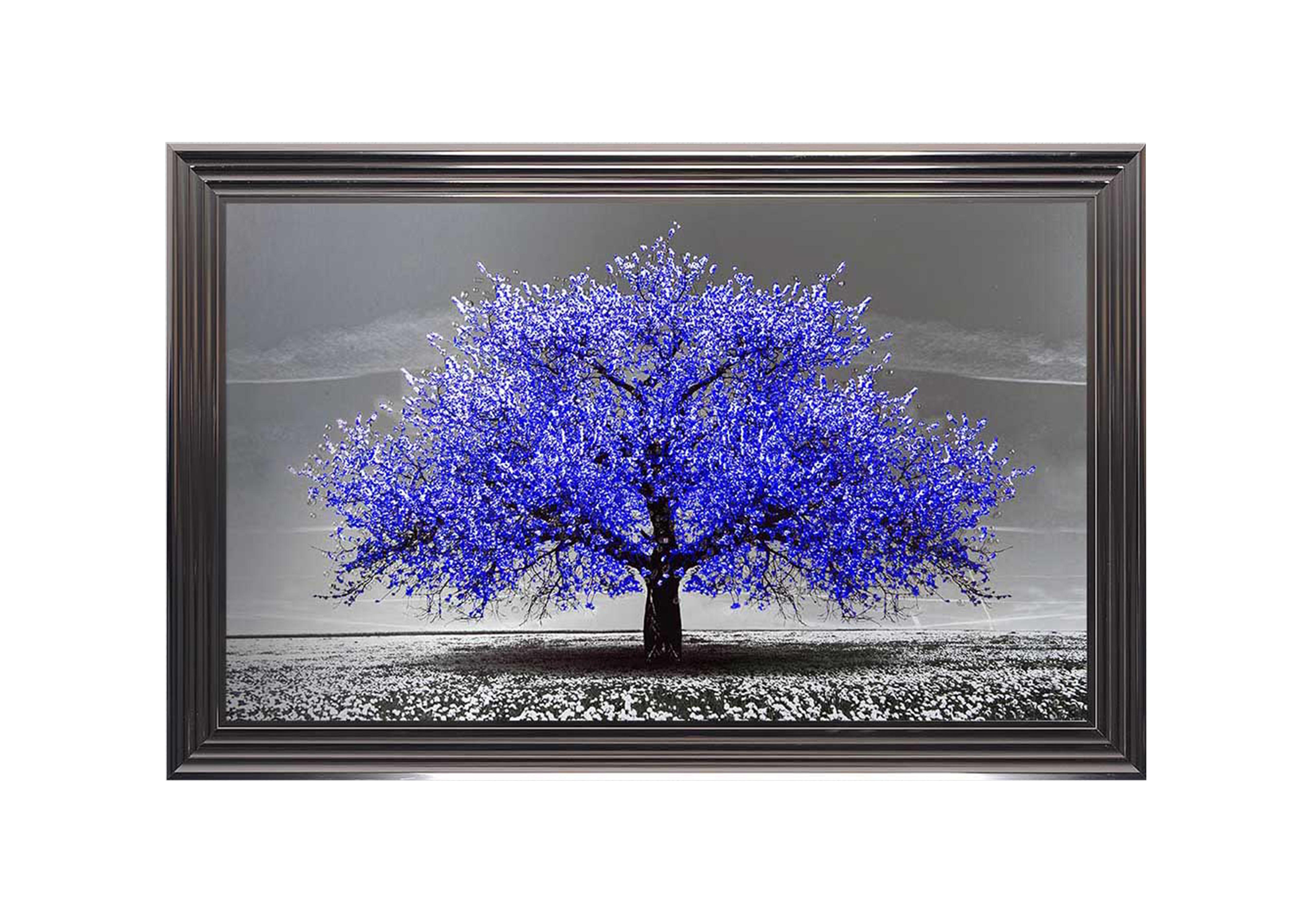 Navy Cherry Tree Framed Art in  on Furniture Village