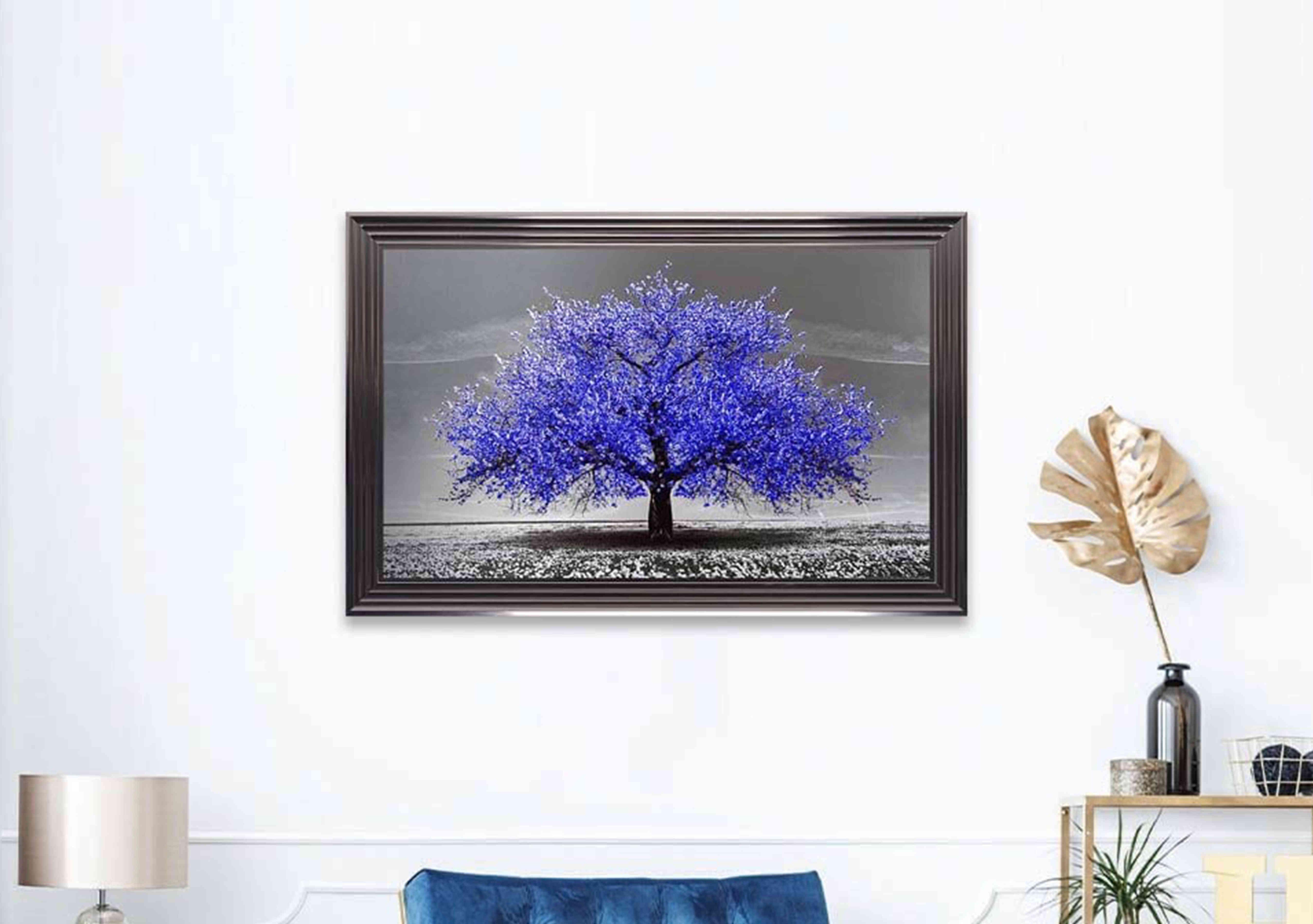 Navy Cherry Tree Framed Art in  on Furniture Village