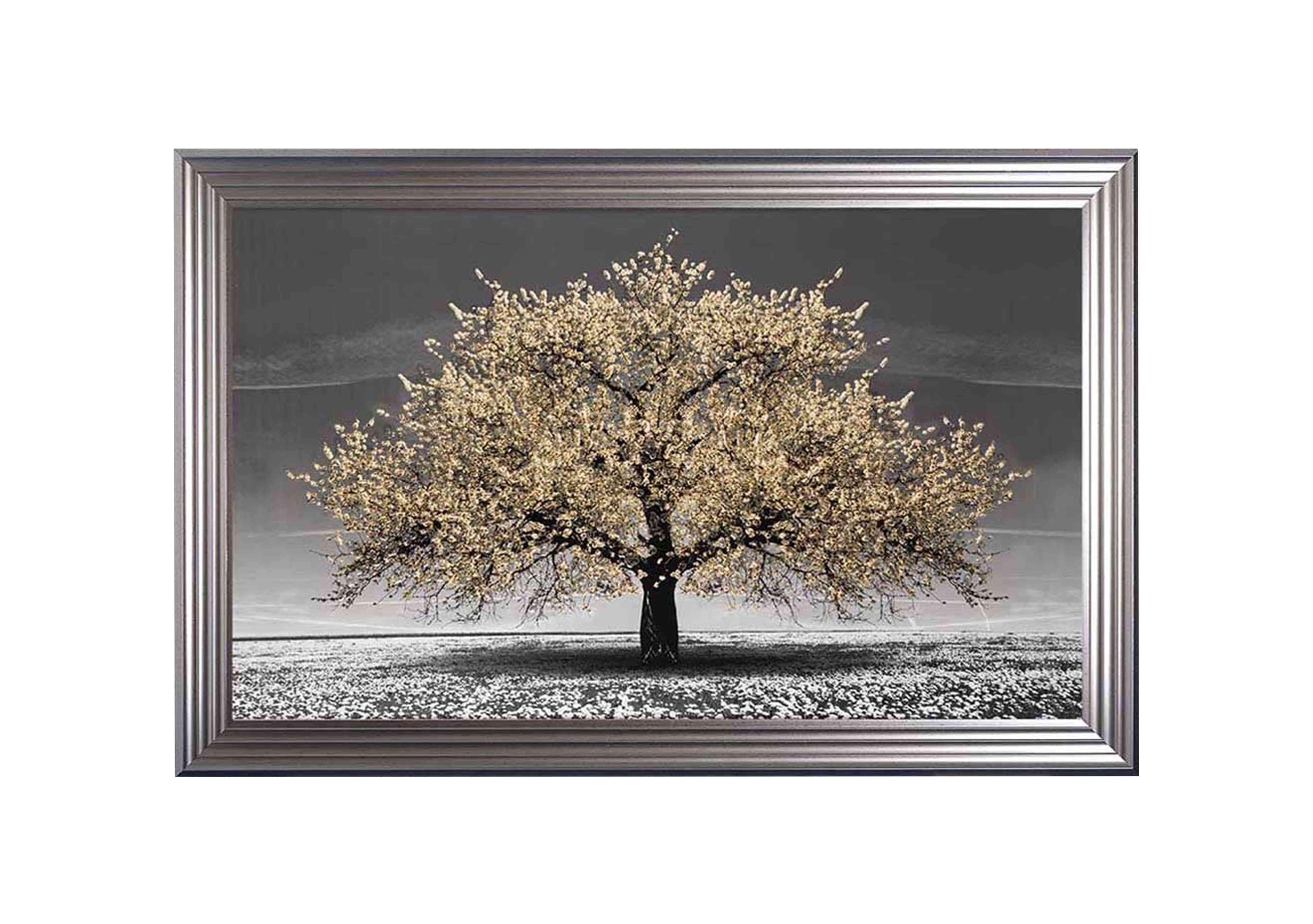 Champagne Cherry Tree Framed Art in  on Furniture Village