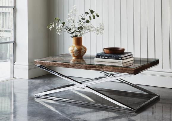Wood and metal Coffee Tables Round Rectangle Furniture Village