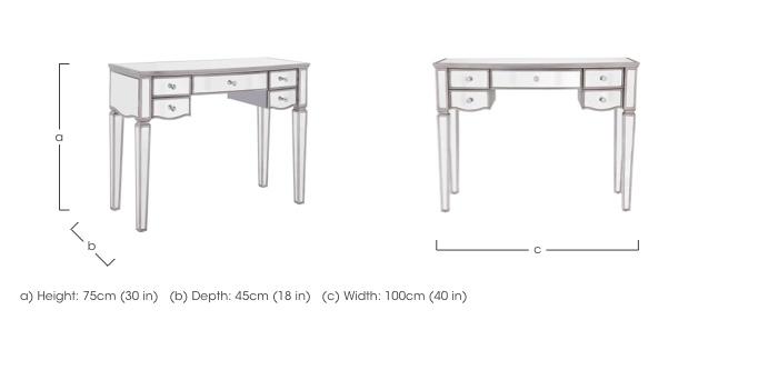 Chiara Dressing Table in  on Furniture Village
