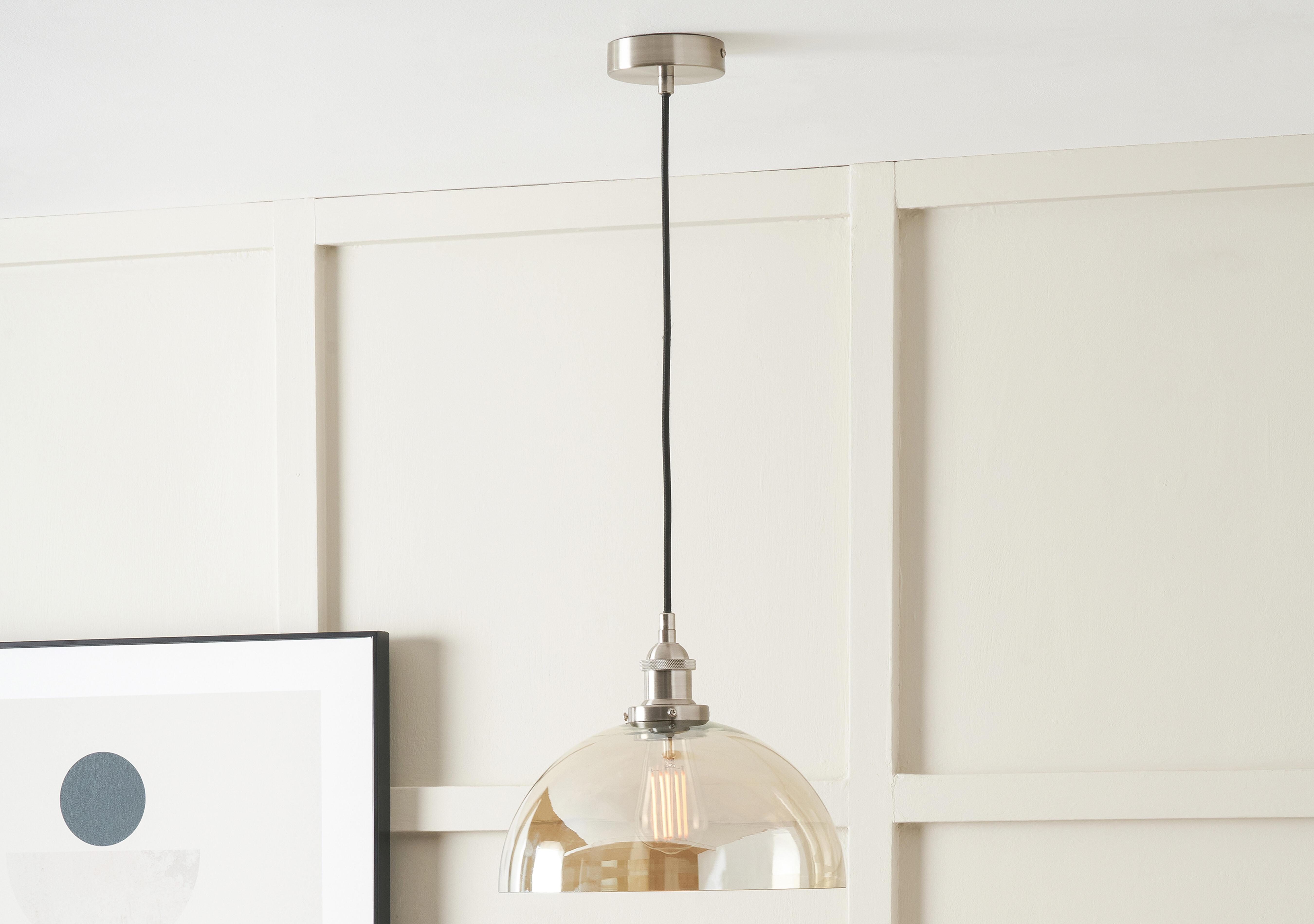 Claretta Dome 1 Light Pendant in  on Furniture Village