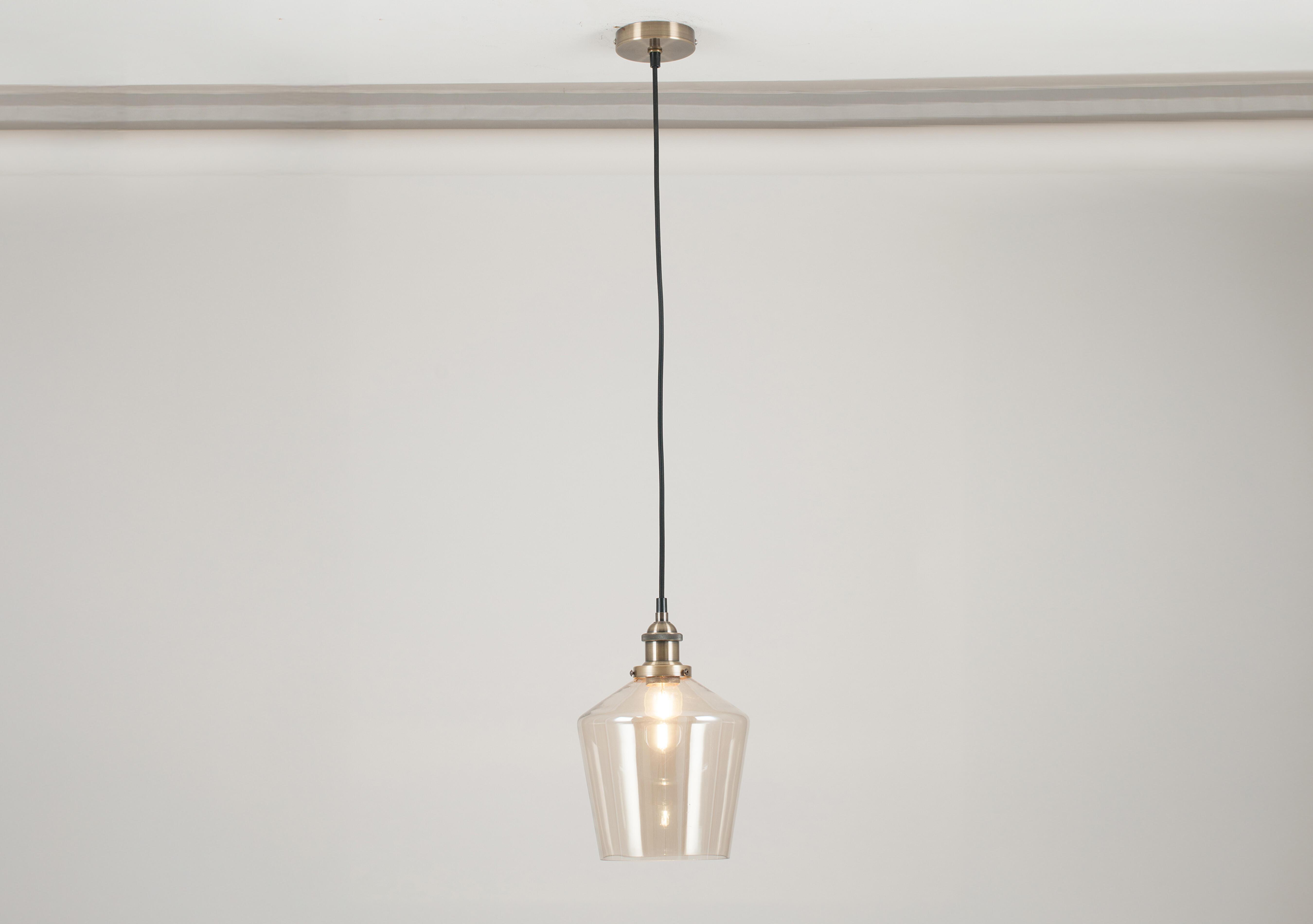 Claretta Tapered 1 Light Pendant in  on Furniture Village