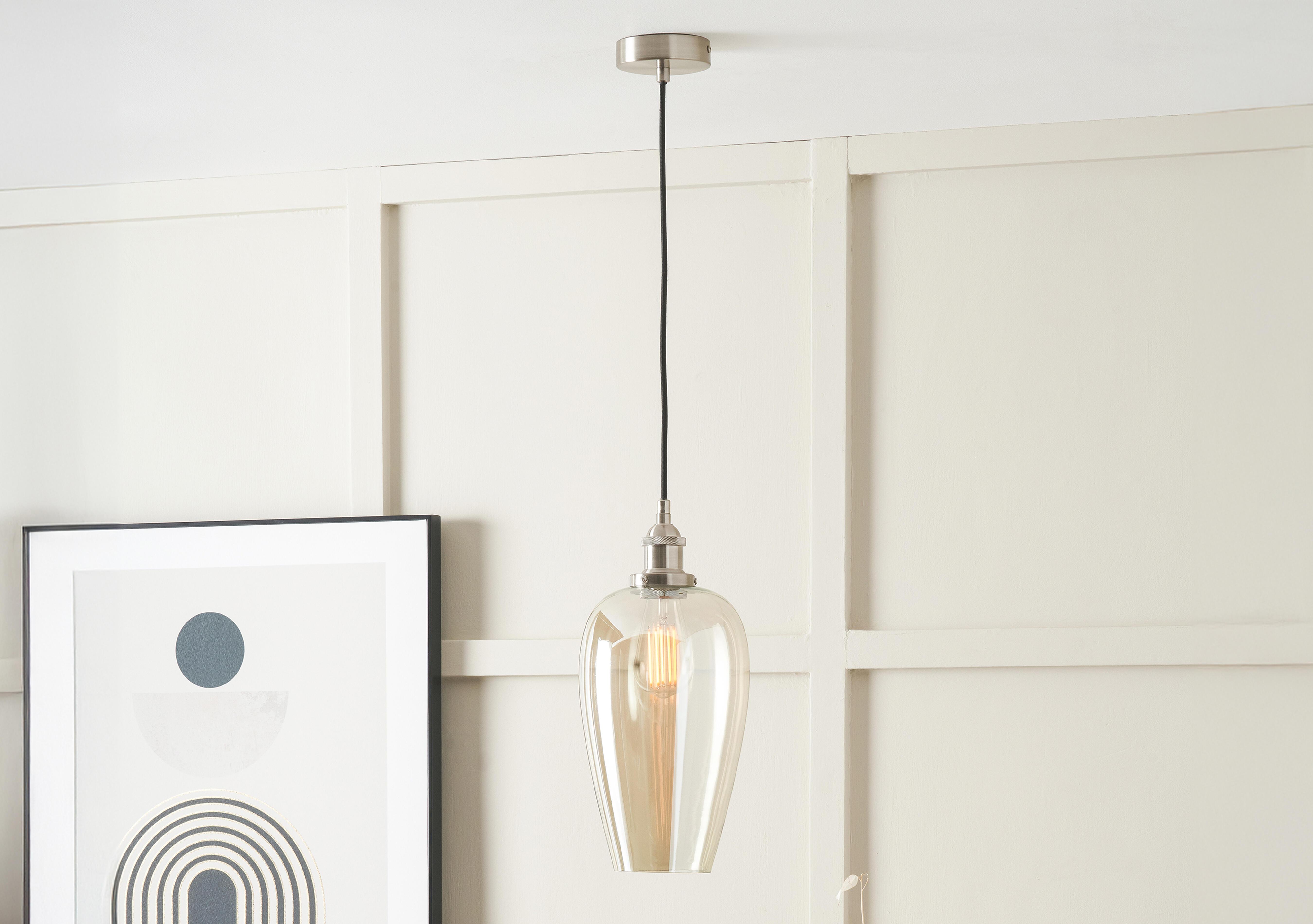 Claretta Teardrop 1 Light Pendant in  on Furniture Village