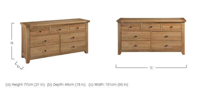 California 3+4 Drawer Chest of Drawers in  on Furniture Village