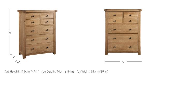 California 4+3 Drawer Chest of Drawers in  on Furniture Village