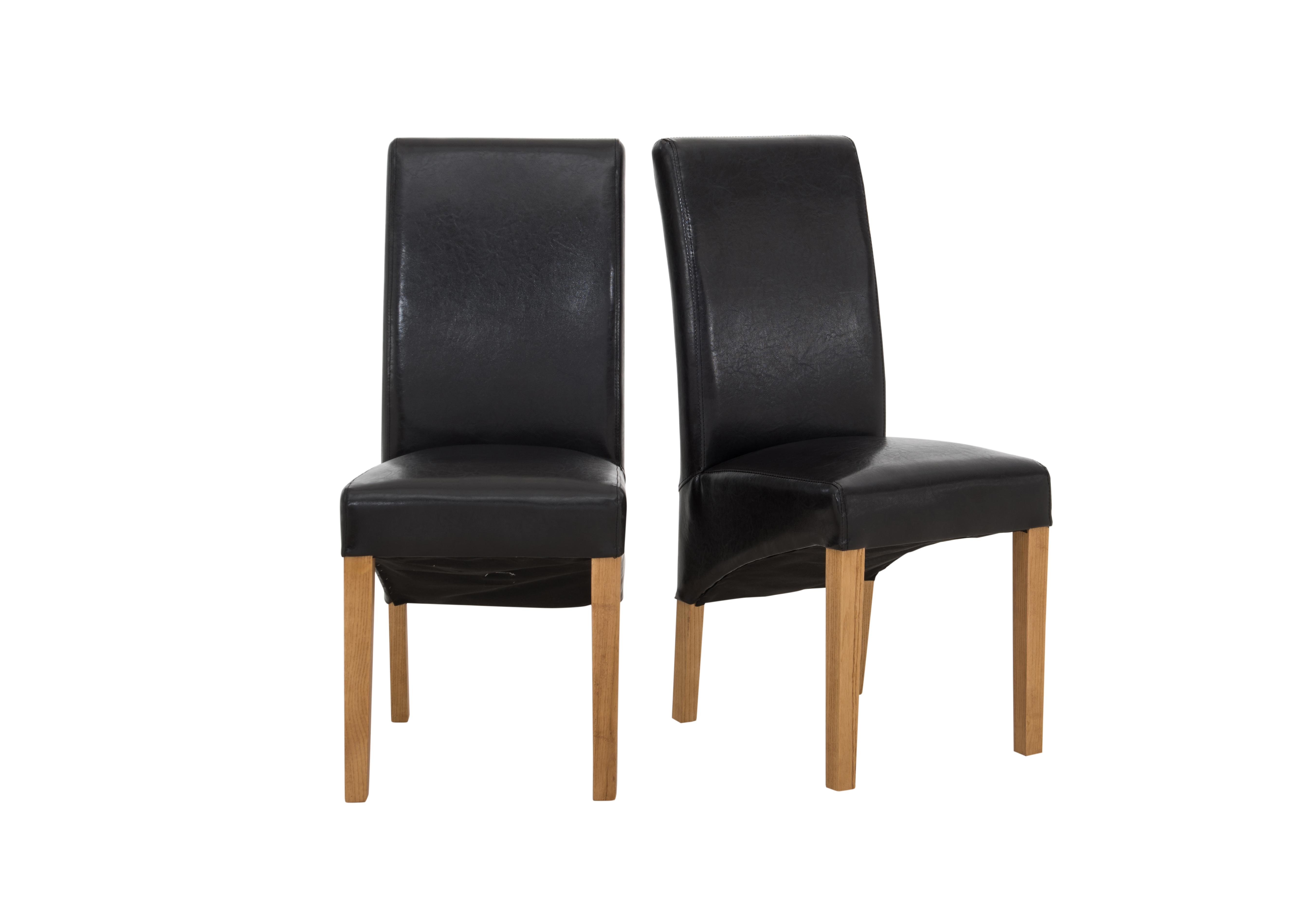 California Pair of Faux Leather Dining Chairs in  on Furniture Village