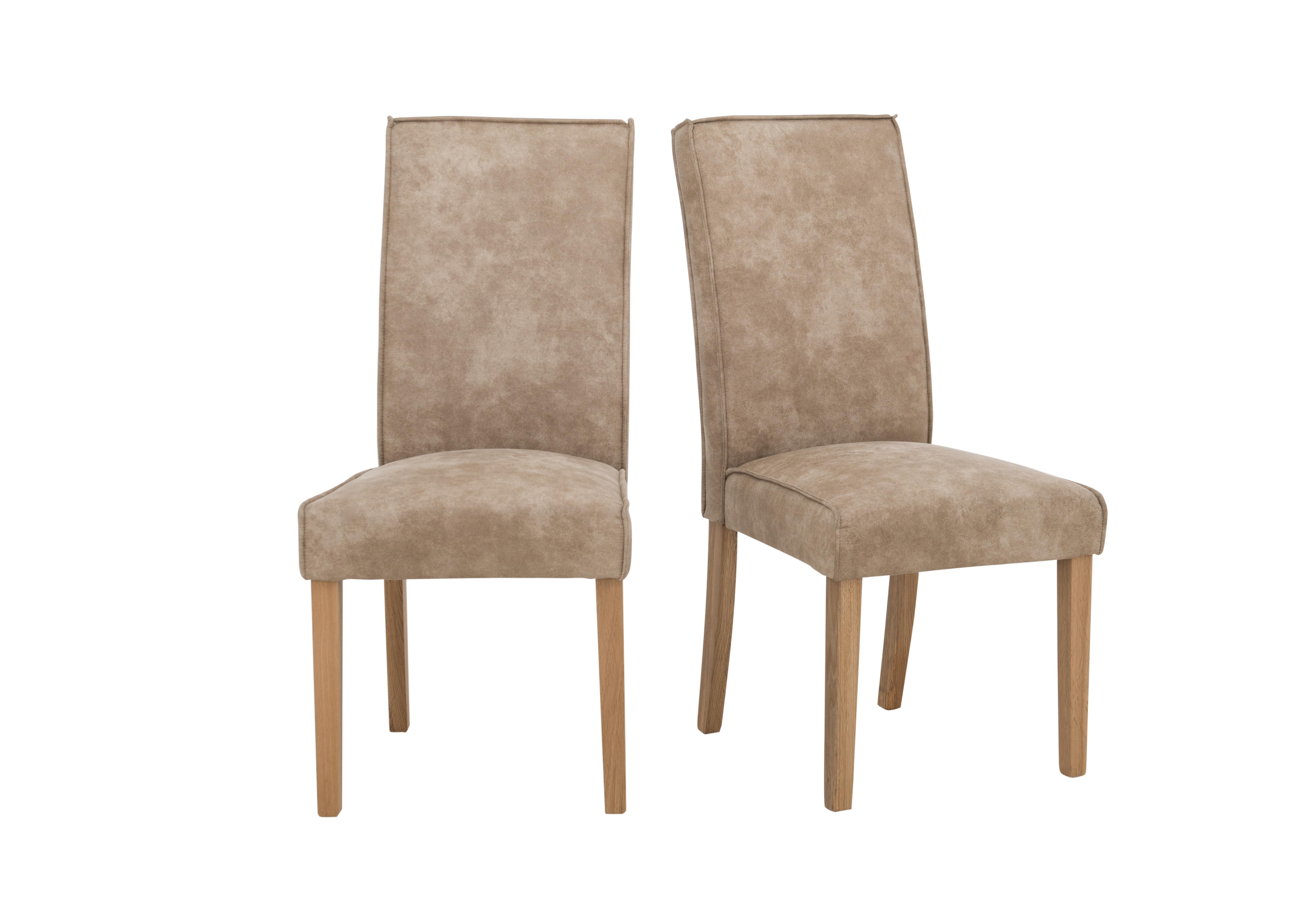 California Pair of Faux Suede Dining Chairs in  on Furniture Village