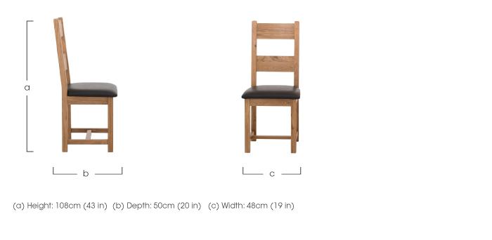 California Pair of Wooden Ladder Back Dining Chairs in  on Furniture Village