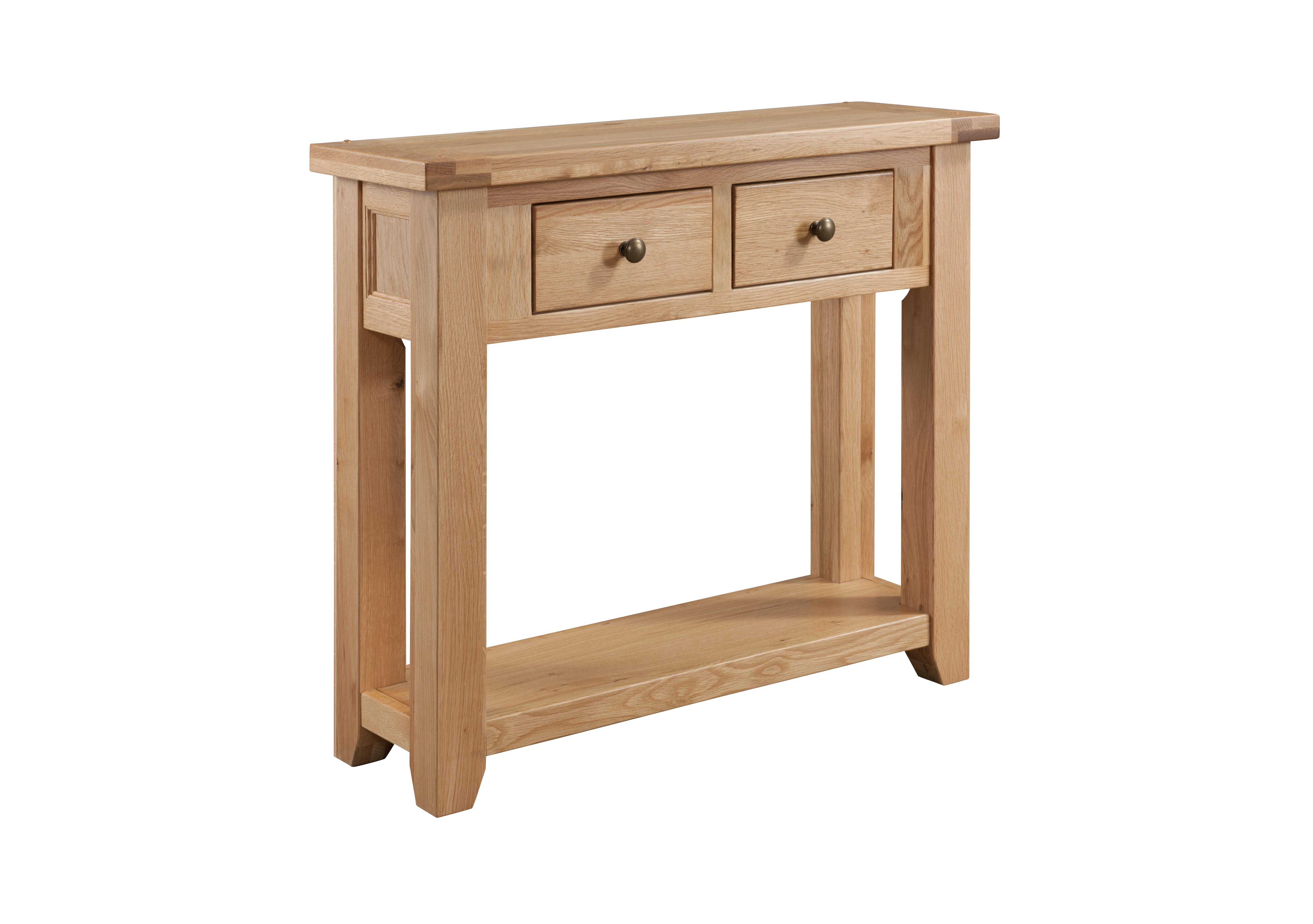 California Solid Oak Console Table in  on Furniture Village