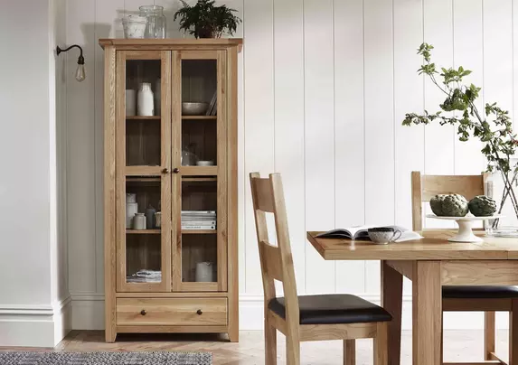 California Solid Oak Display Unit Furnitureland Furniture Village