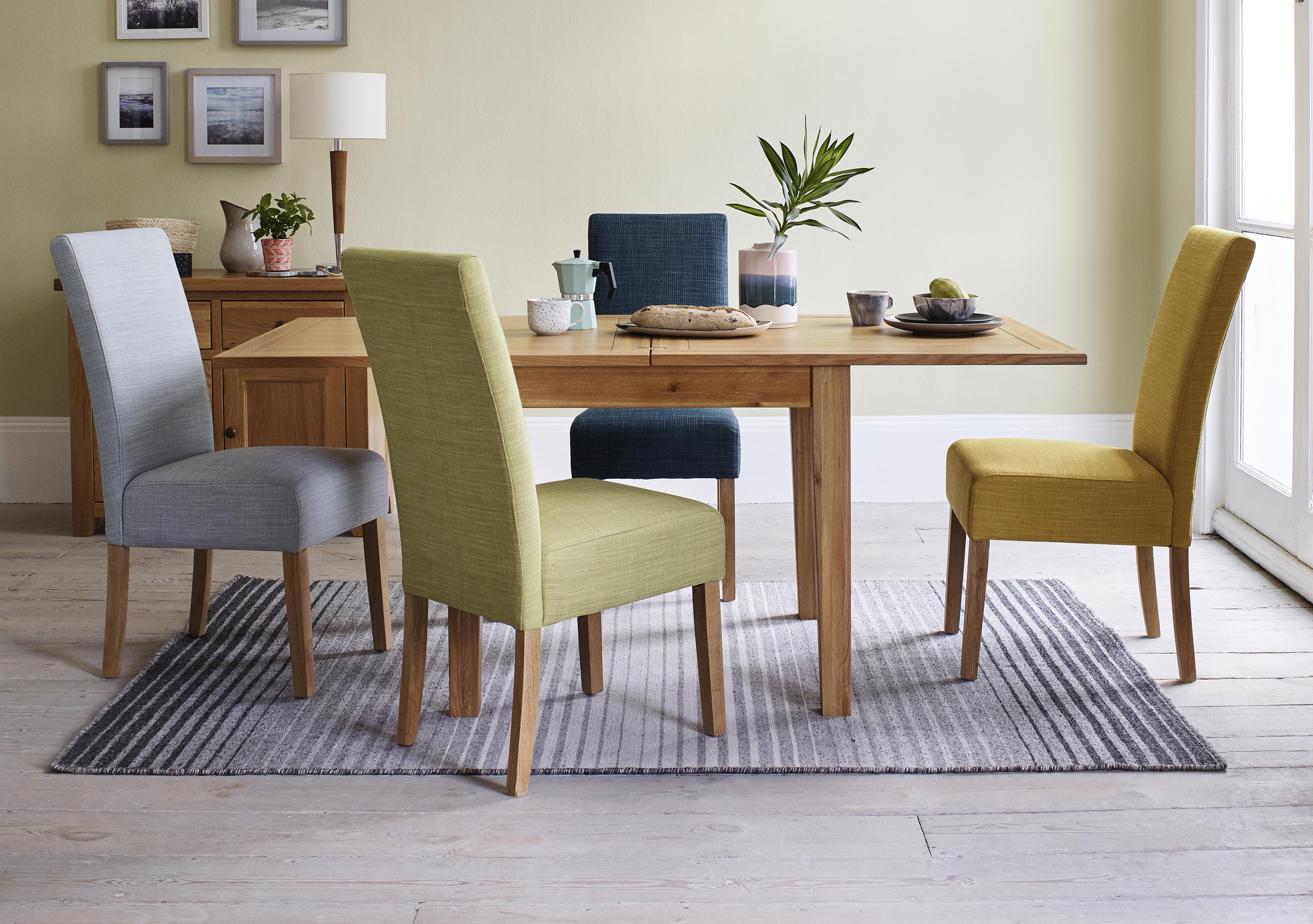 California Rectangular Oak Extending Dining Table in  on Furniture Village