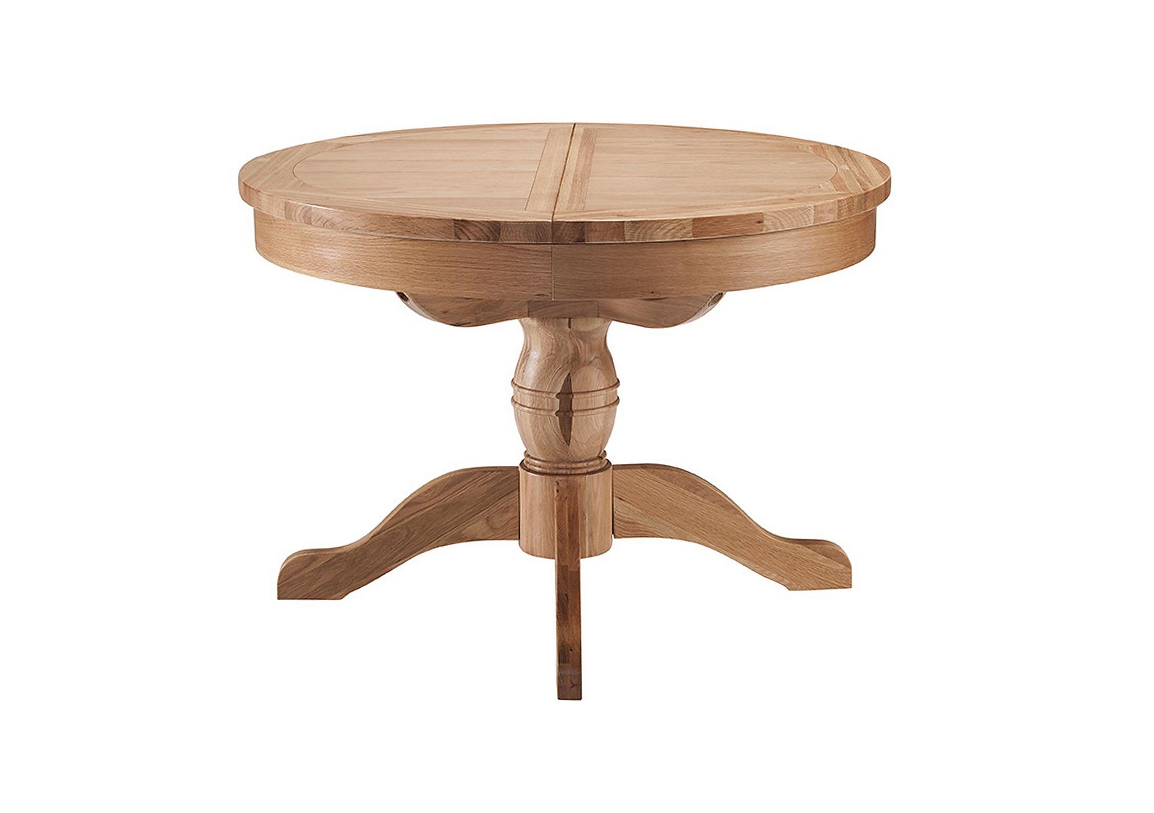 California Extending Round Pedestal Dining Table in  on Furniture Village