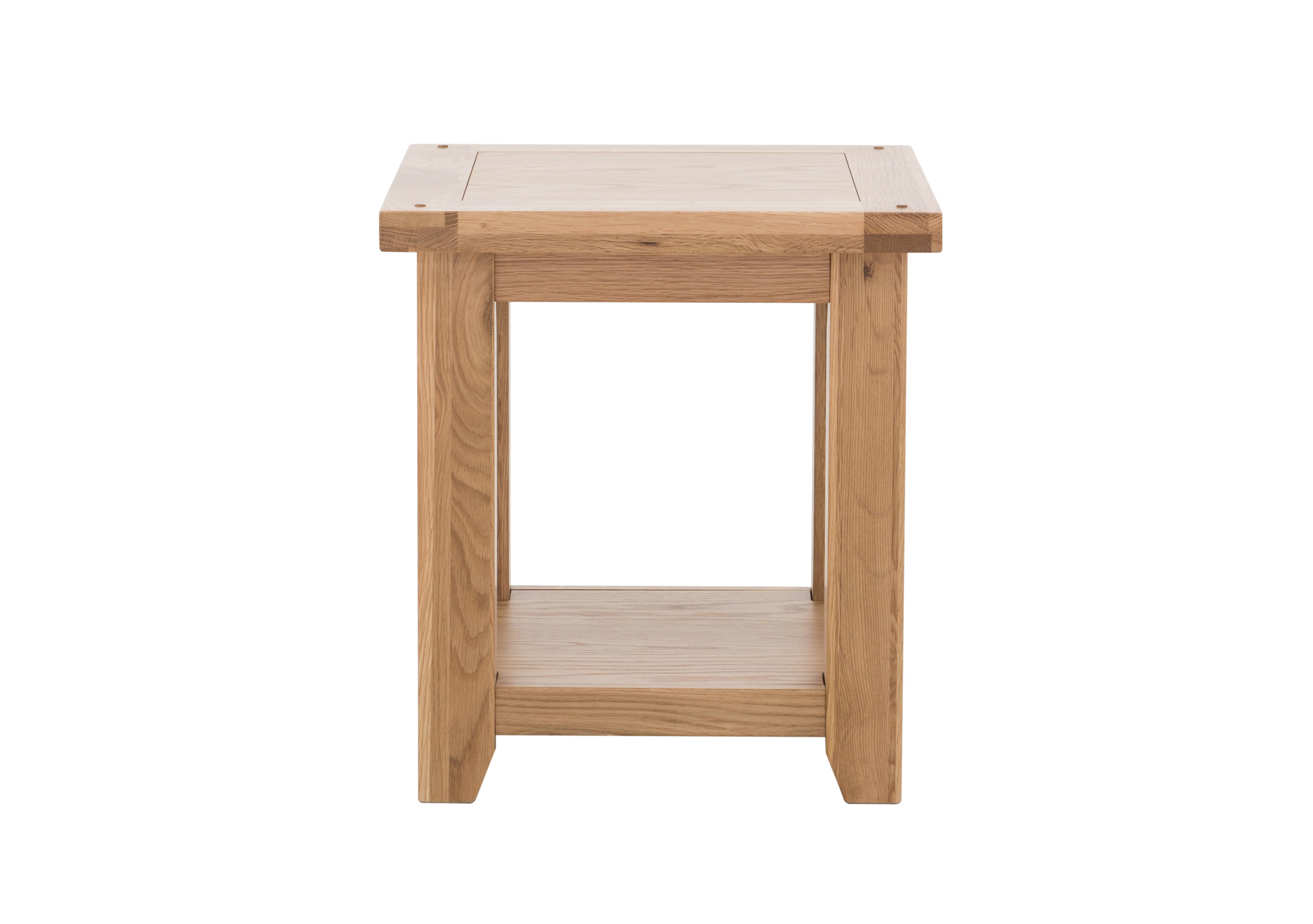 California Solid Oak Lamp Table in  on Furniture Village